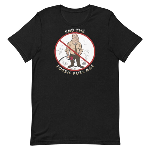 End The Fossil Fuel Age T-Shirt black-heather-front